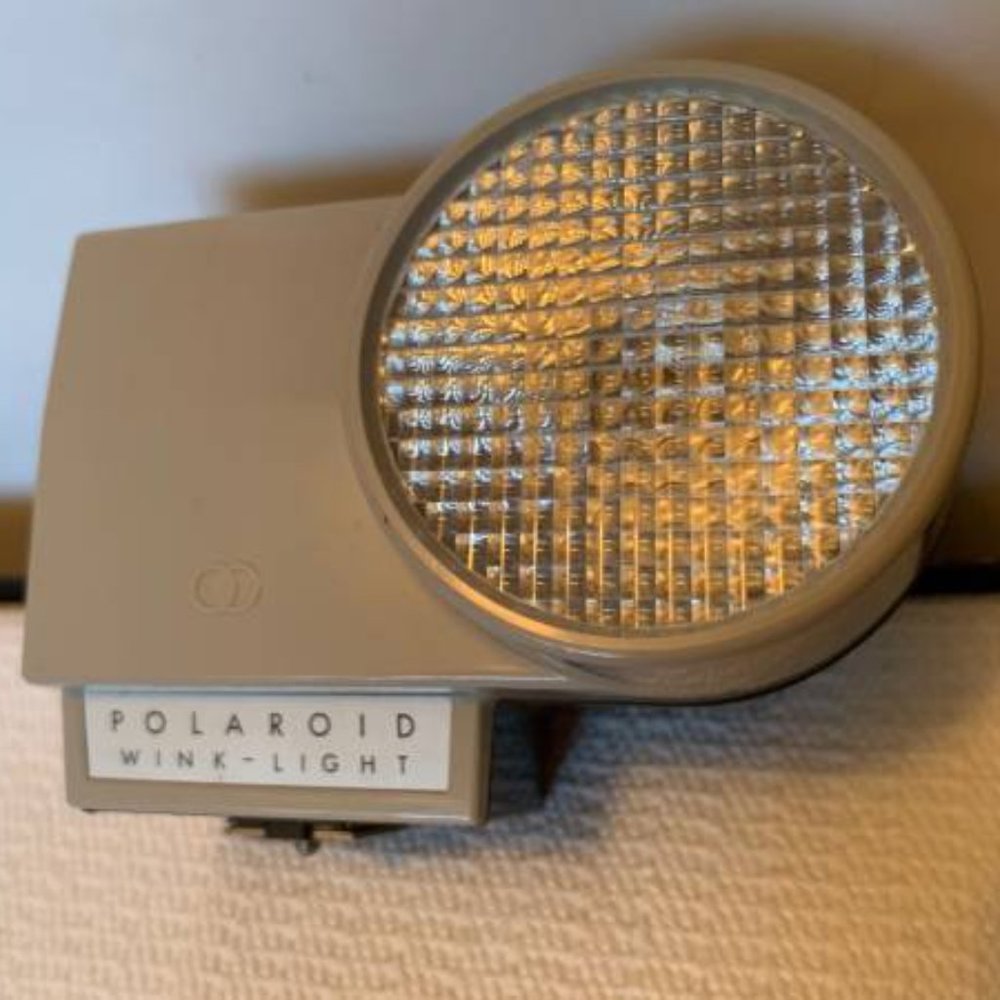 Vintage Camera Light, 1960's Polaroid Wink Light Model 250 in Original Box